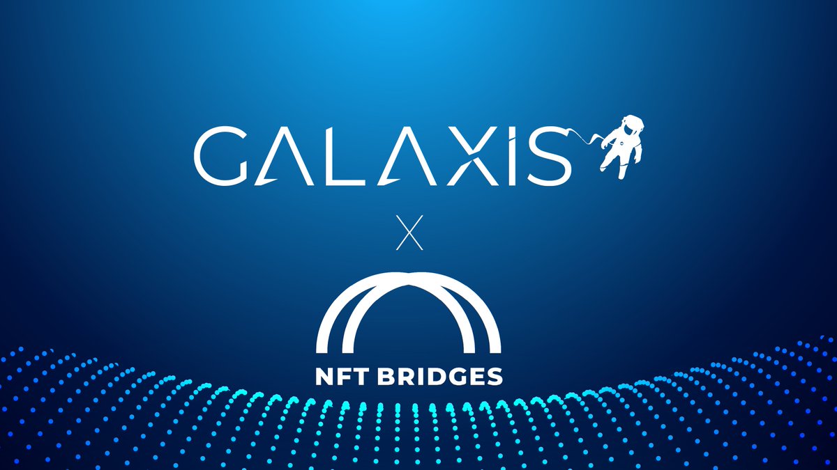 Galaxis (@galaxisxyz) on Twitter photo We’re excited to announce a brand-new partnership between Galaxis and <a href="/nft_bridges/">NFT Bridges</a> to launch a fortnightly community-powered show where we’ll explore the most pressing topics shaping the future of Web3.
🎙️ What to expect?
• Candid conversations with builders, founders & We’re excited to announce a brand-new partnership between Galaxis and <a href="/nft_bridges/">NFT Bridges</a> to launch a fortnightly community-powered show where we’ll explore the most pressing topics shaping the future of Web3.
🎙️ What to expect?
• Candid conversations with builders, founders &