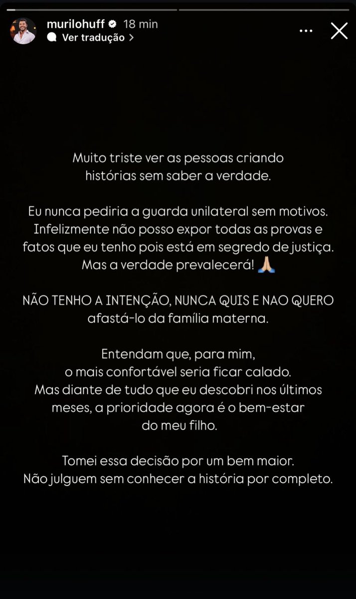 NÃO JULGUEM. Deixem a justiça fazer seu trabalho!