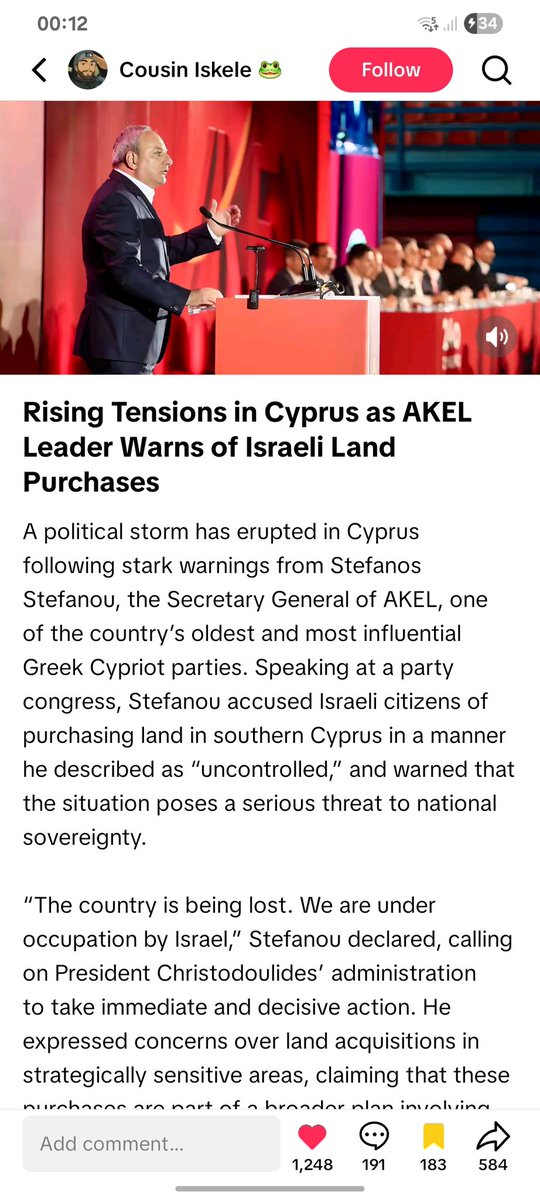Cyprus was warned. They were told.