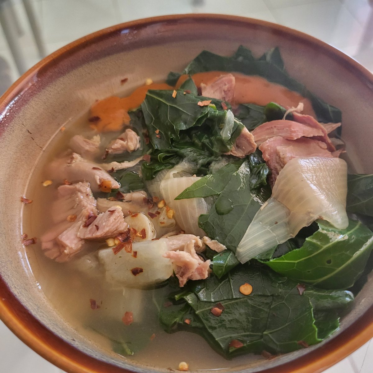 Tim (@timvieth) on Twitter photo Hot week here, got worried about the collards so harvested them. Grabbed recipe from <a href="/MrMake1tHappen/">Matt Price (Mr. Make It Happen)</a>, phenom! Used turkey drums, added spinach also. First collard greens meal a success Hot week here, got worried about the collards so harvested them. Grabbed recipe from <a href="/MrMake1tHappen/">Matt Price (Mr. Make It Happen)</a>, phenom! Used turkey drums, added spinach also. First collard greens meal a success