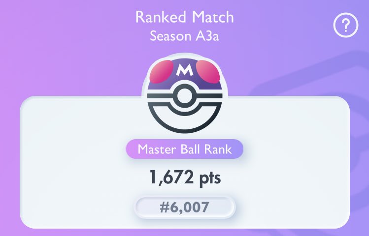 StratLabX's tweet image. Here’s where I was 6h before the end of season in Pokémon TCG Pocket 

This season I tryharded much less than previous ones, and for the 1st time I won’t get the top 1k emblem

Where did you end up?