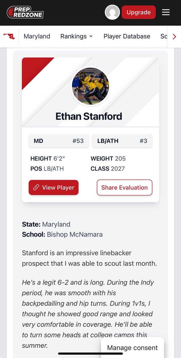 Ethan Stanford 2027 OLB/ATH (@ethan_stan26) on Twitter photo Thanks again <a href="/EdOBrienCFB/">EdOBrienCFB</a> for the write up, heading back to Georgia let’s get it Team Shine!!!! 💪🏽🏈 #YearTwo #THESHOW
<a href="/BMACFootball/">Bishop McNamara Football</a> <a href="/CoachG_Calhoun/">Greg Calhoun</a> <a href="/CoachBryceGOAT/">Coach Bryce 🏈</a> <a href="/RocCarmichael/">Roc Carmichael</a> <a href="/NxgnCamps/">NXGN Camps, Inc</a> Thanks again <a href="/EdOBrienCFB/">EdOBrienCFB</a> for the write up, heading back to Georgia let’s get it Team Shine!!!! 💪🏽🏈 #YearTwo #THESHOW
<a href="/BMACFootball/">Bishop McNamara Football</a> <a href="/CoachG_Calhoun/">Greg Calhoun</a> <a href="/CoachBryceGOAT/">Coach Bryce 🏈</a> <a href="/RocCarmichael/">Roc Carmichael</a> <a href="/NxgnCamps/">NXGN Camps, Inc</a>