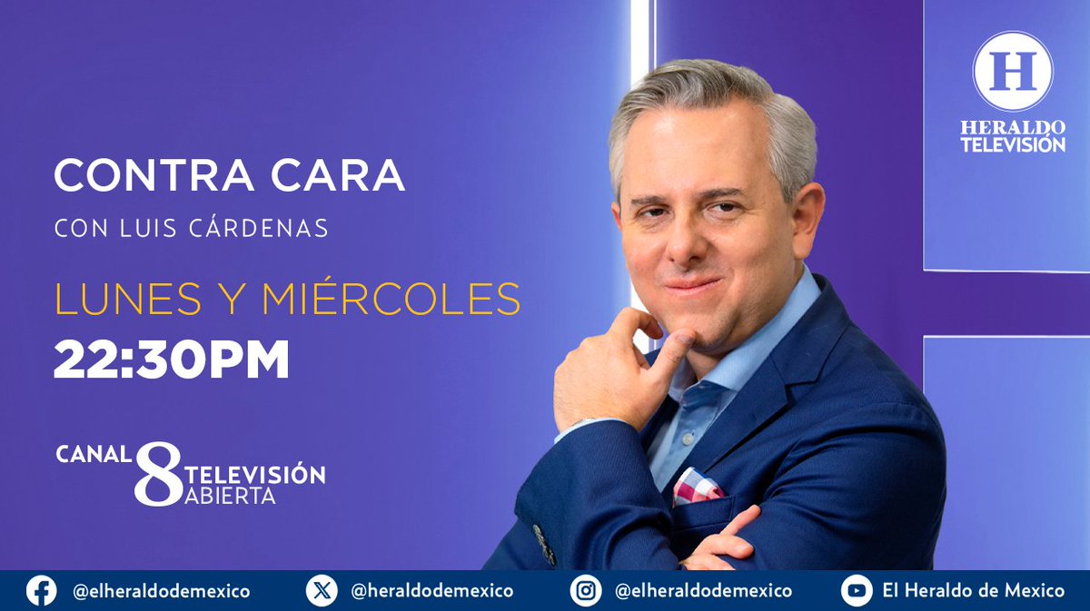 Heraldo Televisión (@heraldo_tv) on Twitter photo #HeraldoTelevisión | #ContraCara con <a href="/LuisCardenasMx/">LuisCardenasMX</a>
-Nuevo tratamiento preventivo para VIH
#EnVivo ➡️ bit.ly/40POQnl #HeraldoTelevisión | #ContraCara con <a href="/LuisCardenasMx/">LuisCardenasMX</a>
-Nuevo tratamiento preventivo para VIH
#EnVivo ➡️ bit.ly/40POQnl