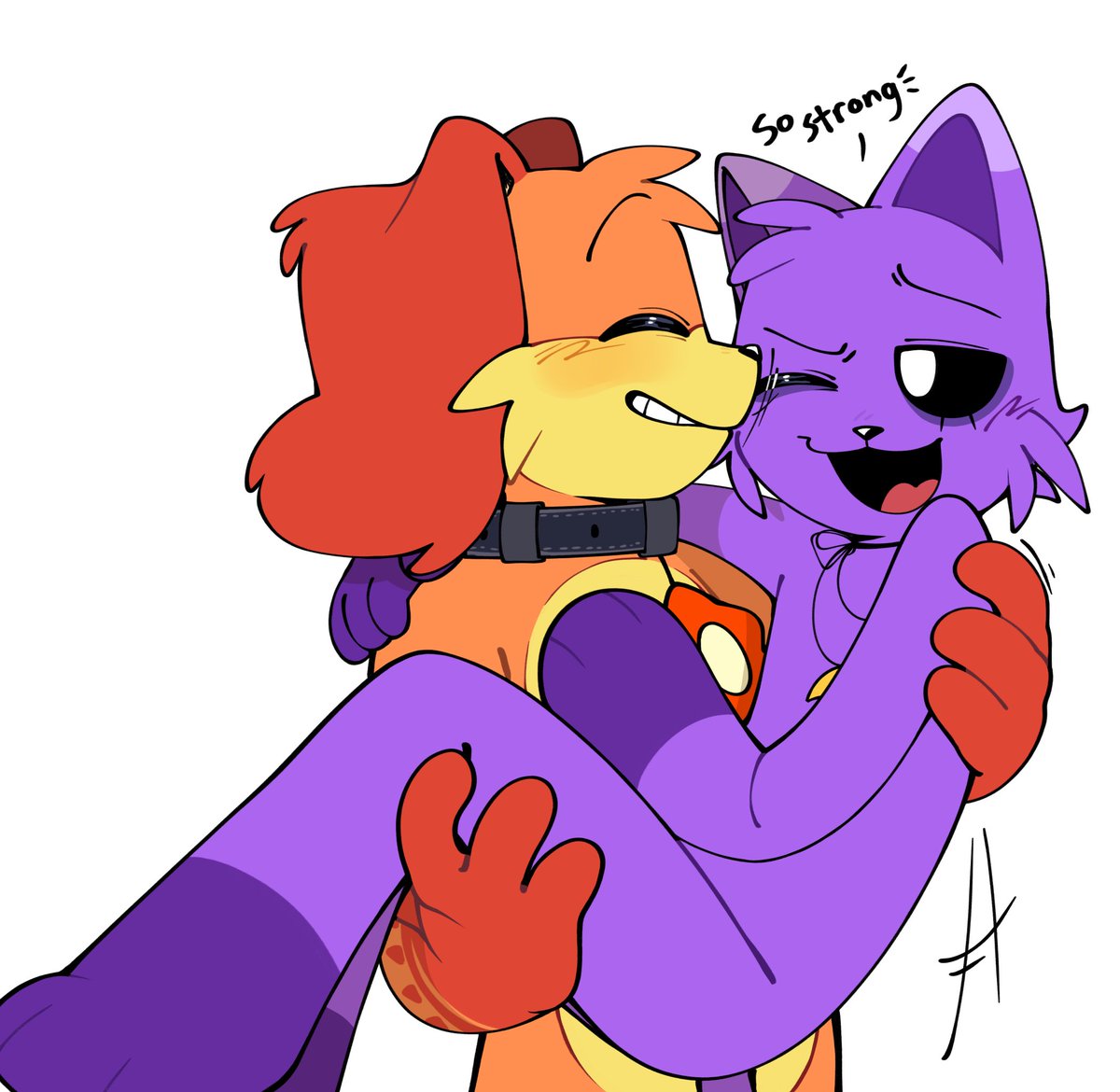 "hiiii I'd love if you drew dogday carrying catnap, like bridal-style or a piggy back ride (or however you'd like sdfjhgfh) pretty please🙏ty" bonanusfanan.straw.page
#catnap #dogday