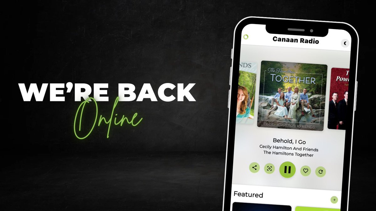 🚨🚨We’re back online!!