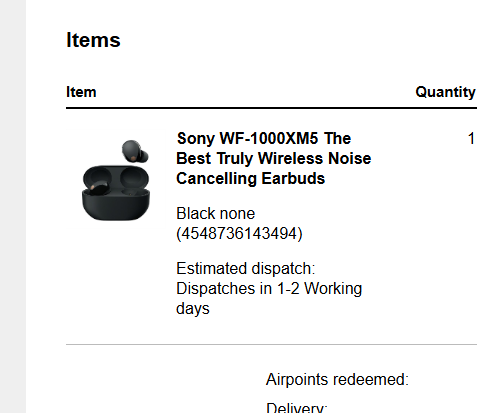 看到促销，用航空积分买了一个索尼耳机，生平第一次用索尼的耳机，加入索尼大法