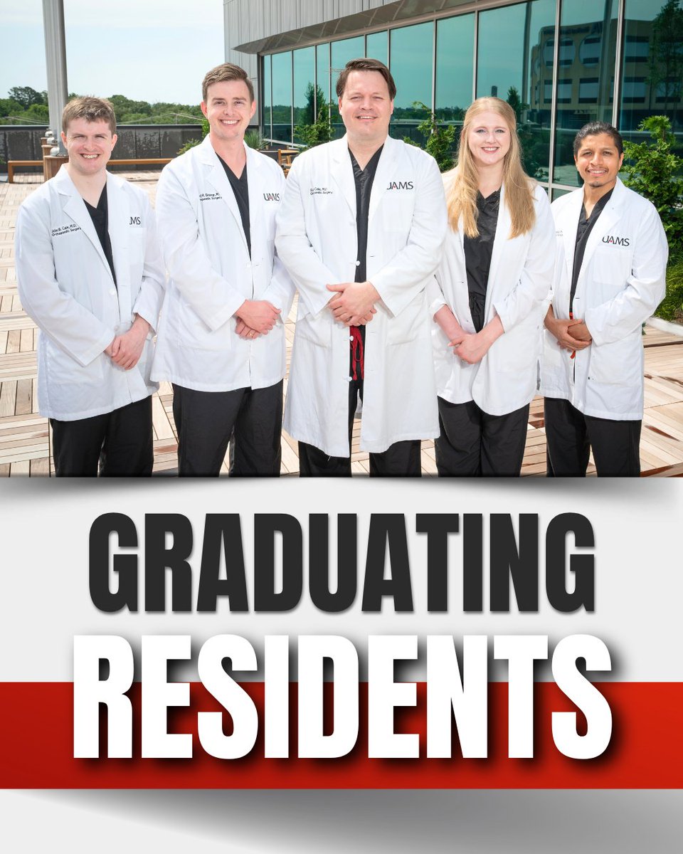 UAMS Health Orthopaedics & Sports Medicine (@uamsortho) on Twitter photo It's Orthopaedic Surgery Resident Graduation Week at <a href="/uamshealth/">UAMS Health</a>! It's Orthopaedic Surgery Resident Graduation Week at <a href="/uamshealth/">UAMS Health</a>!