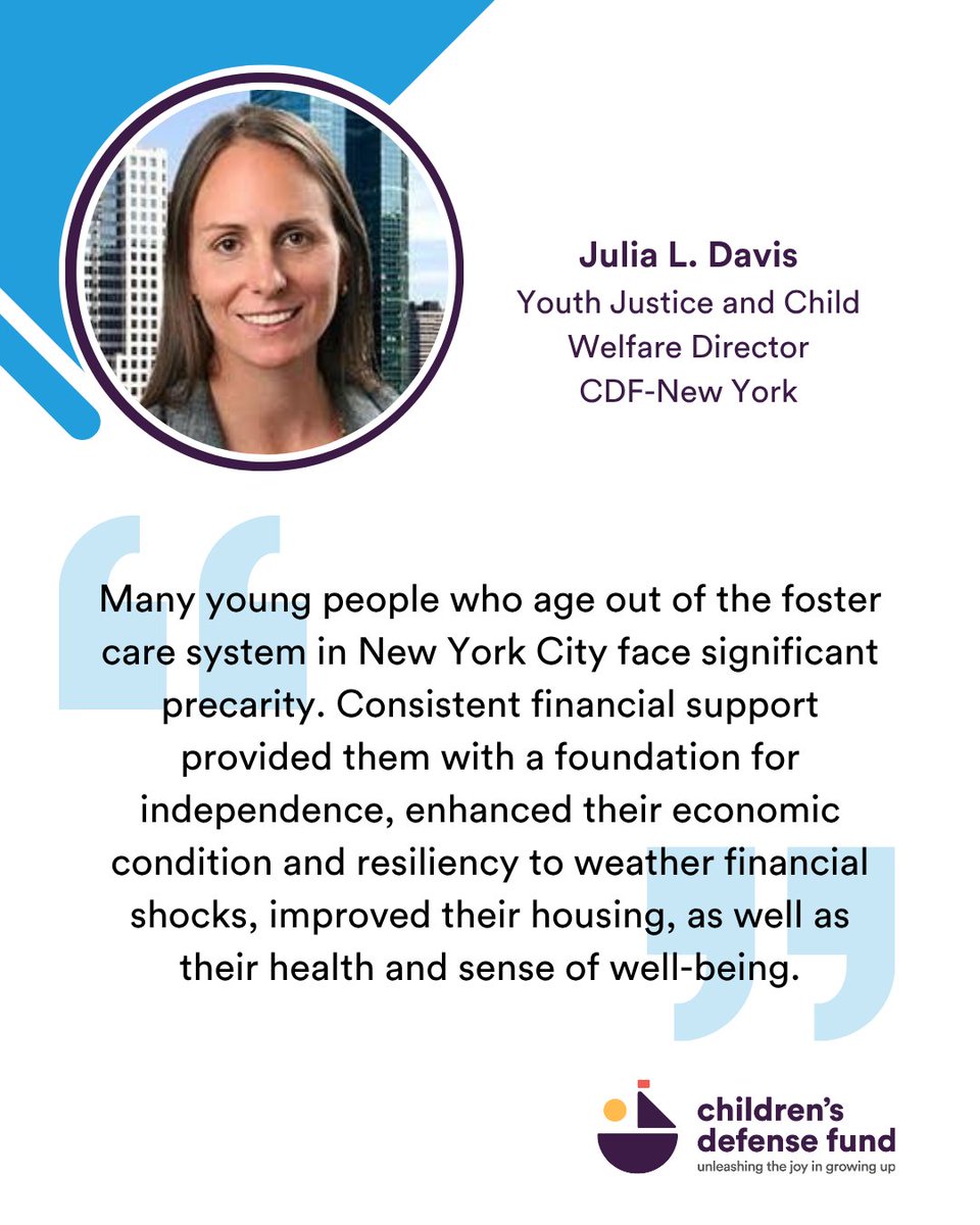 What happens when young people leaving foster care get $1,000/mo, no strings attached? Two new reports show #CDFNY's pilot program w/ <a href="/YouthNPowerTC/">YouthNPower: Transforming Care</a> improved their well-being &amp; stability! 

<a href="/YouthNPowerTC/">YouthNPower: Transforming Care</a> Report: bit.ly/4lhTOAi
NYC Year 1 Report: on.nyc.gov/3T72WMj