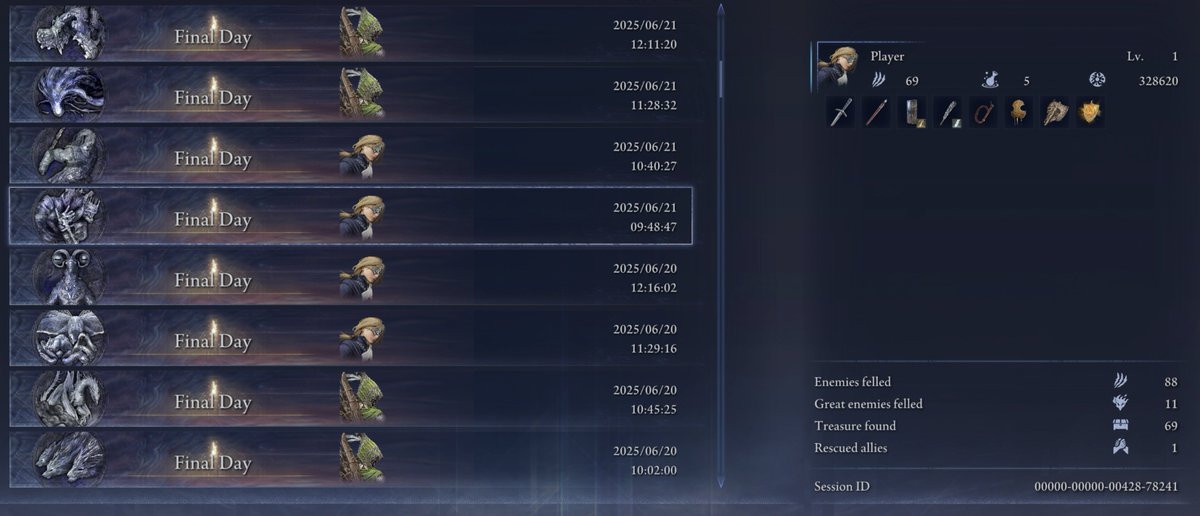 IT IS DONE. 

All nightlords in a row at solo level 1 without any defeats has been completed 😎

Also did the everdark sovereign gaping jaw at the end because why not 😅