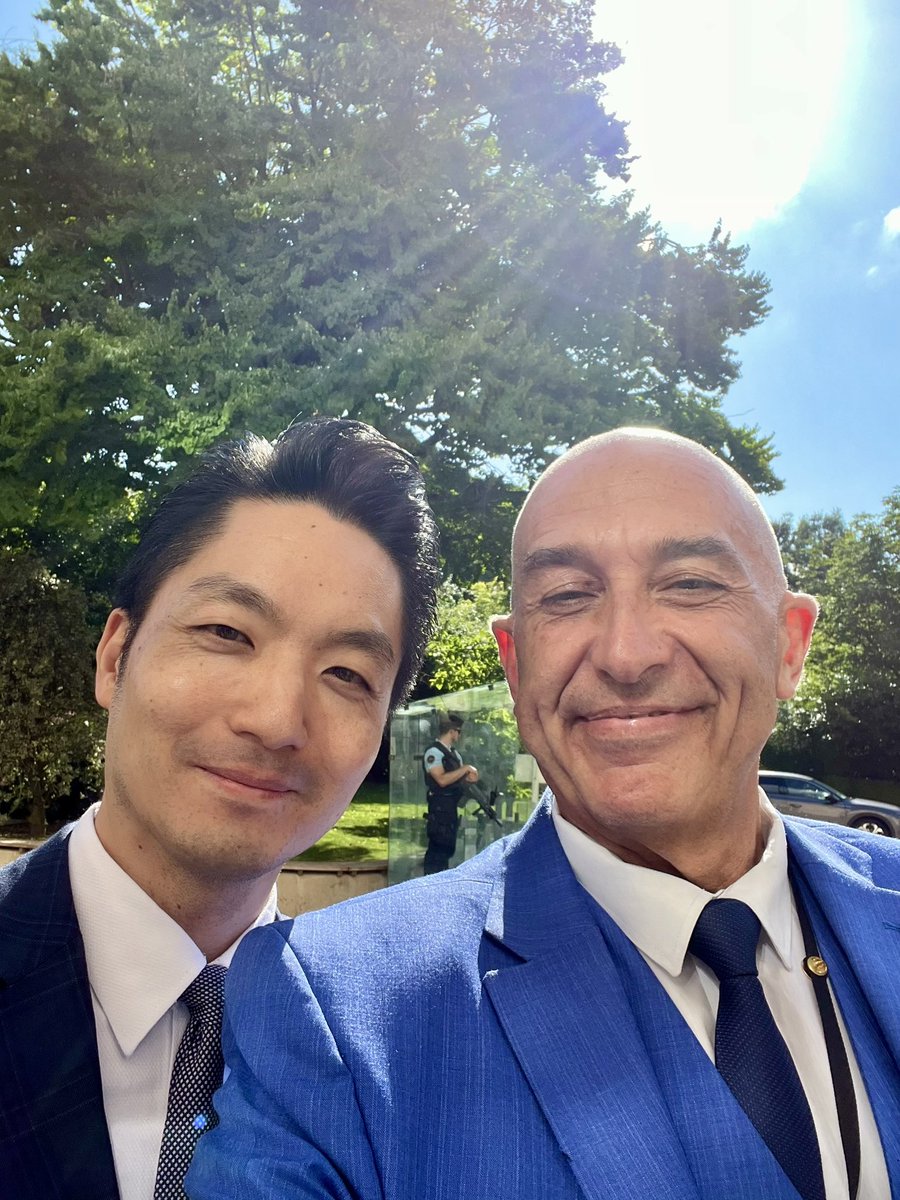 Philippe Péjo (@phpejo) on Twitter photo Heureux d’avoir revu à #Paris <a href="/WananChiang/">蔣萬安 Wanan Chiang</a>, maire de #Taipei.
Plein soutien au peuple taïwanais, uni dans son attachement viscéral à la liberté d’opinion et aux valeurs démocratiques.
#Taïwan Heureux d’avoir revu à #Paris <a href="/WananChiang/">蔣萬安 Wanan Chiang</a>, maire de #Taipei.
Plein soutien au peuple taïwanais, uni dans son attachement viscéral à la liberté d’opinion et aux valeurs démocratiques.
#Taïwan