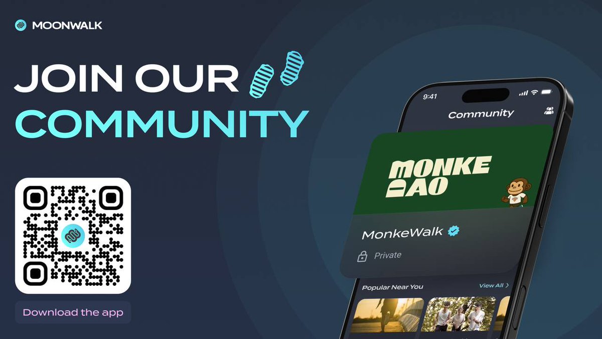 Our community is LIVE on <a href="/moonwalkfitness/">Moonwalk Fitness 🌓👟</a>!

How to join:
- Download the Moonwalk app
- Search for "MonkeWalk"
- Request to join

Get fit with Monkes, while we prepare something special for you guys! 👀