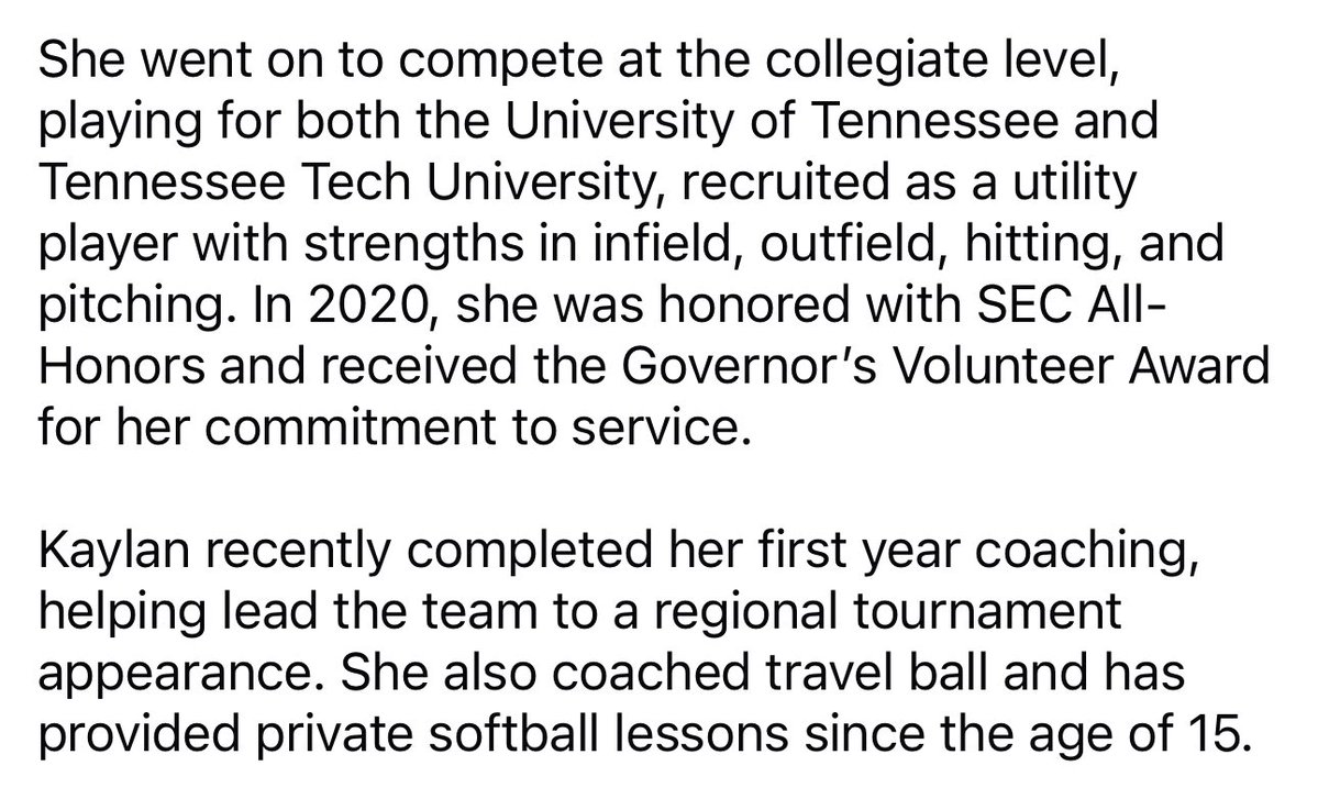 🥎 The Lions softball program is excited to welcome Coach Kaylan Cole as the Middle School Head Coach and High School Assistant Coach.

#MeetUsMonday #GoLions 🦁