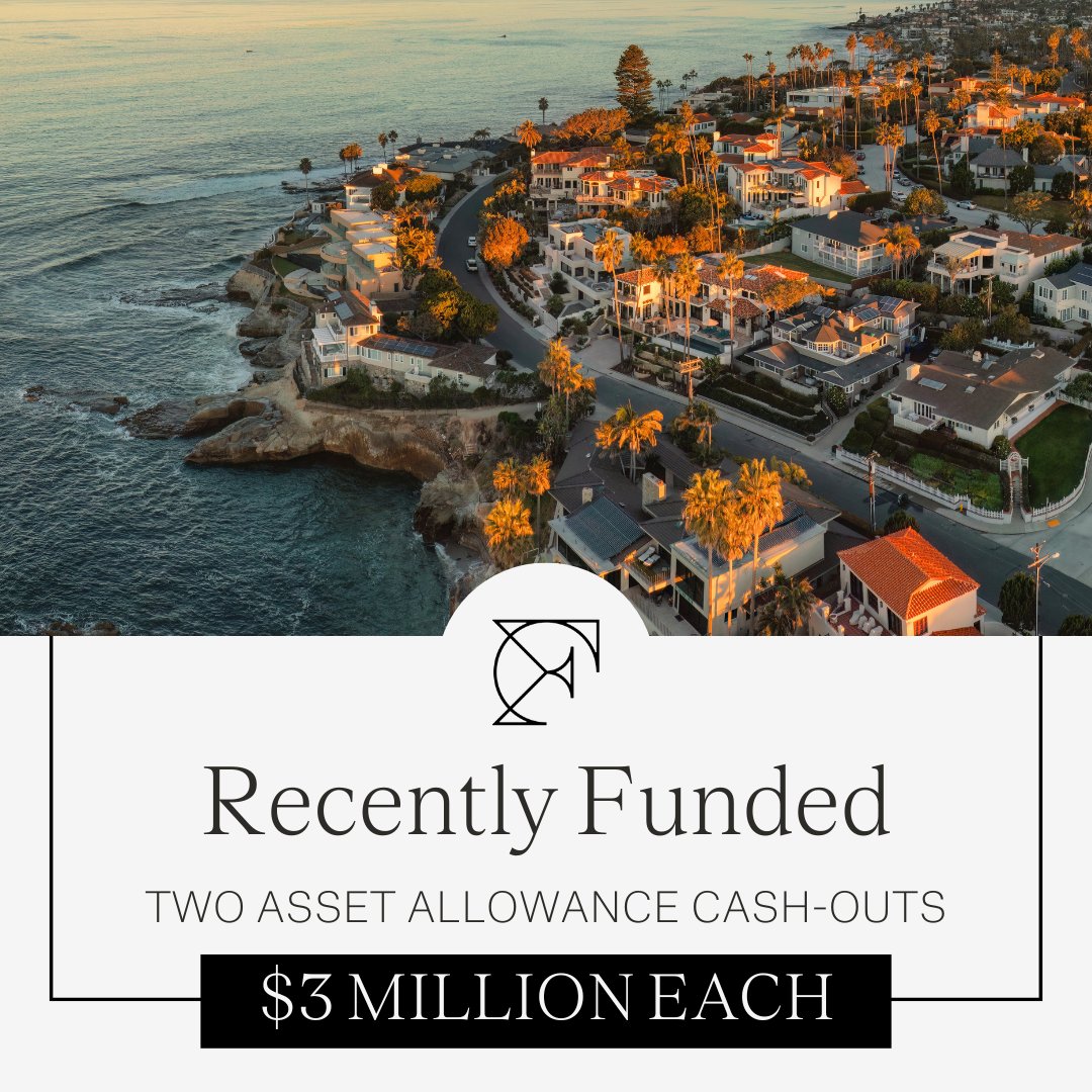 GetFundLoans's tweet photo. These borrowers had 2 newly constructed properties in La Jolla, CA. They were able to get cash-out from both and drop their rate by 3%. Fundloans qualified them with their robust asset portfolio (no job verification needed). https://t.co/8Kq66DNJl5