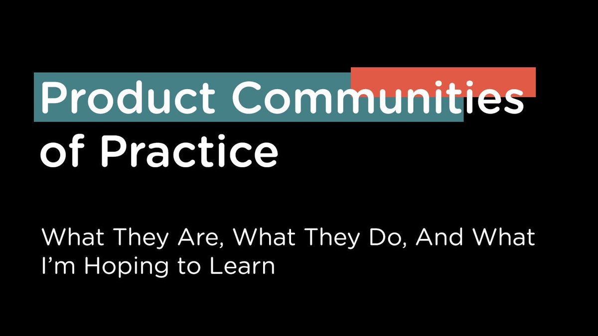 Worthy Read: Communities of Practice: What They Are, What They Do, And What I’m Hoping to Learn by  Petra Wille

"Pro athletes don't have a match every day. They spend a good amount of their time on training. While athletes spend 95% of their time on training and 5% of their time