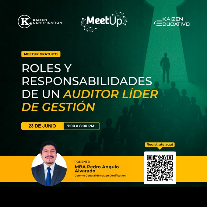 🚨 HOY LUNES MEET UP "ROLES Y RESPONSABILIDADES DE UN AUDITOR LÍDER DE GESTIÓN" 🚨

⚠️ ¡OJO! Los cupos son súper limitados y ya casi se acaban, así que no lo pienses mucho.

📝 Inscríbete ya ➡ bit.ly/4kUXgBm
⏰ Hora ➡ 7:00pm