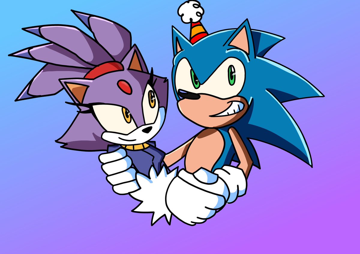 Happy 34th Birthday Sonic🎉🥳🥳💙💜
#Sonaze