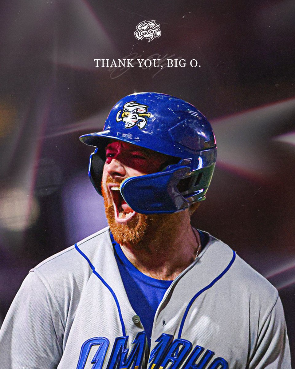 Thank you, Brian O'Keefe.

From your personality in the dugout to helping bring an International League Championship to Omaha, you'll always be part of the Chasers family. We wish you the best of luck at your next stop 💙