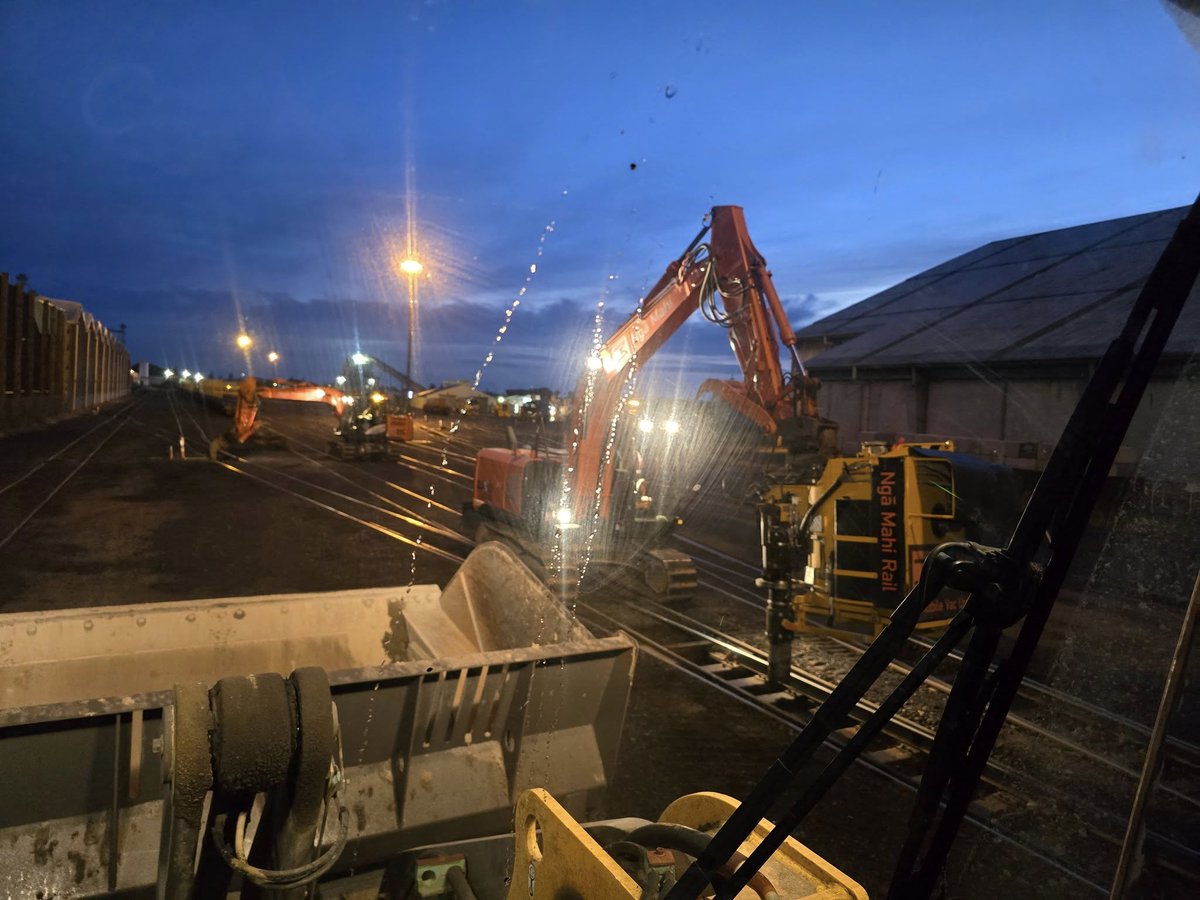 #RailNews: Ngā Mahi Rail crews have recently been performing drainage improvements in the Mount Maunganui yard turnouts.
