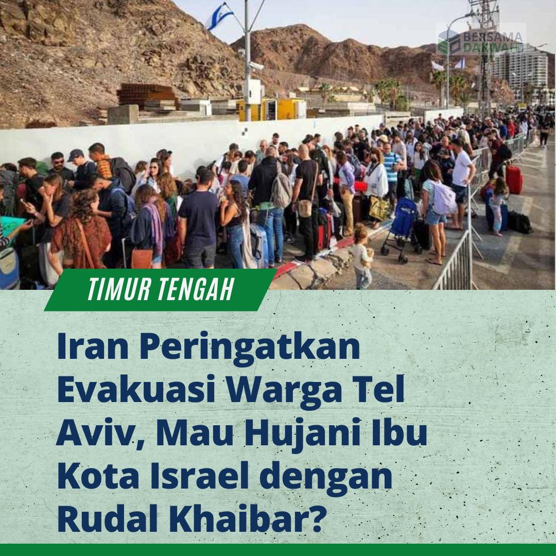 BersamaDakwah's tweet photo. Iran Peringatkan Evakuasi Warga Tel Aviv. Mau Hujani Ibu Kota Israel dengan Rudal Khaibar?

https://t.co/gnygxZjwM4

#IranIsraelConflict #IranVsIsrael #IsraeliranWar https://t.co/Z9JUzplIzw