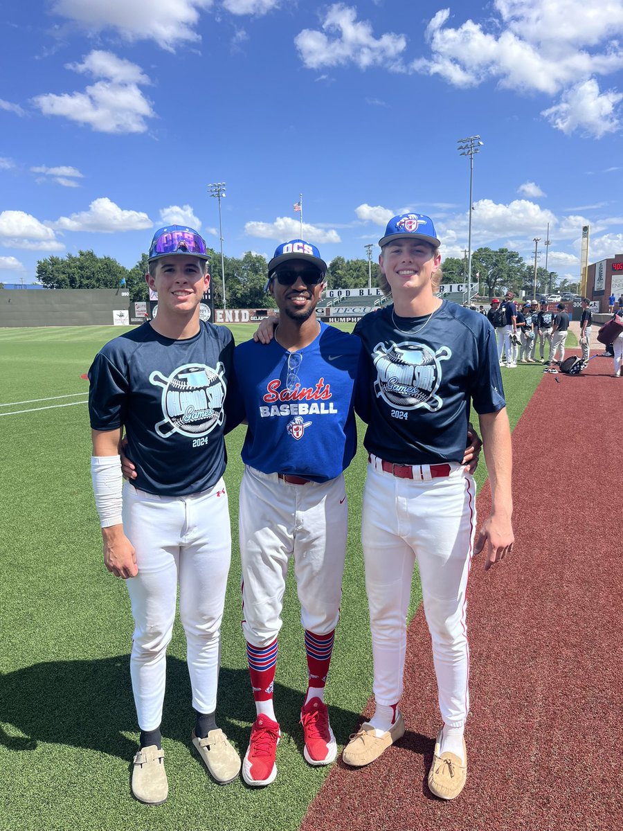 OCS Saints Baseball (@okcs_baseball) on Twitter photo Thank you <a href="/Okstategames/">Oklahoma State Games</a> for letting us be a part of the games! These two are representing the Saints well! Thank you <a href="/Okstategames/">Oklahoma State Games</a> for letting us be a part of the games! These two are representing the Saints well!