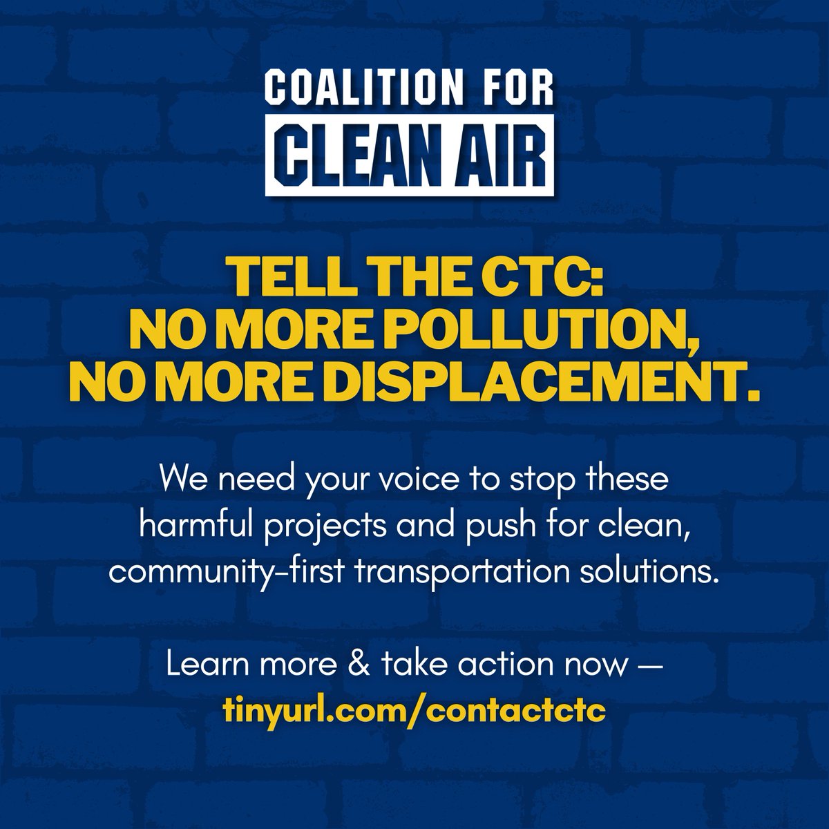 CleanairCA's tweet image. 📢#ACTIONALERT: CONTACT THE @California_CTC TODAY! 

ccair.org/advocacy/take-…