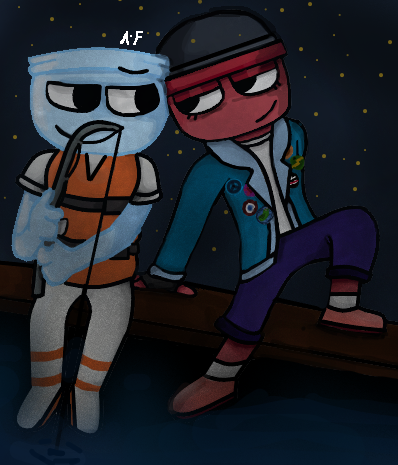 Ninten1989's tweet photo. It took me a while but here is the best FinnxGigi masterpiece I've ever made in my life so far. #fishcapsule #dandysworldfinn #dandysworldgigi #dandysworld #gachapun #GigixFinn https://t.co/TLSAjkANhb