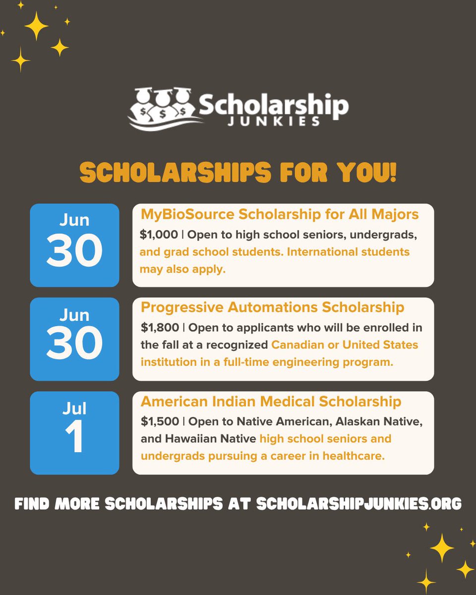 Scholarship Junkies tweet media