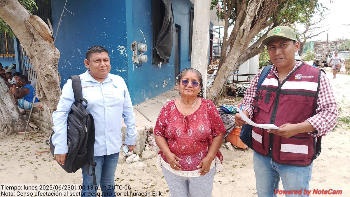 CONTINUAMOS EVALUANDO DAÑOS EN LA COSTA 

Debido a las afectaciones del huracán Erick ocasionadas en la Costa oaxaqueña, personal de la #Sefader coordinado por el Ing. Rolando Santiago Caballero y personal de <a href="/Conapesca/">Conapesca</a>, realizaron un censo con pescadores de Corralero para la