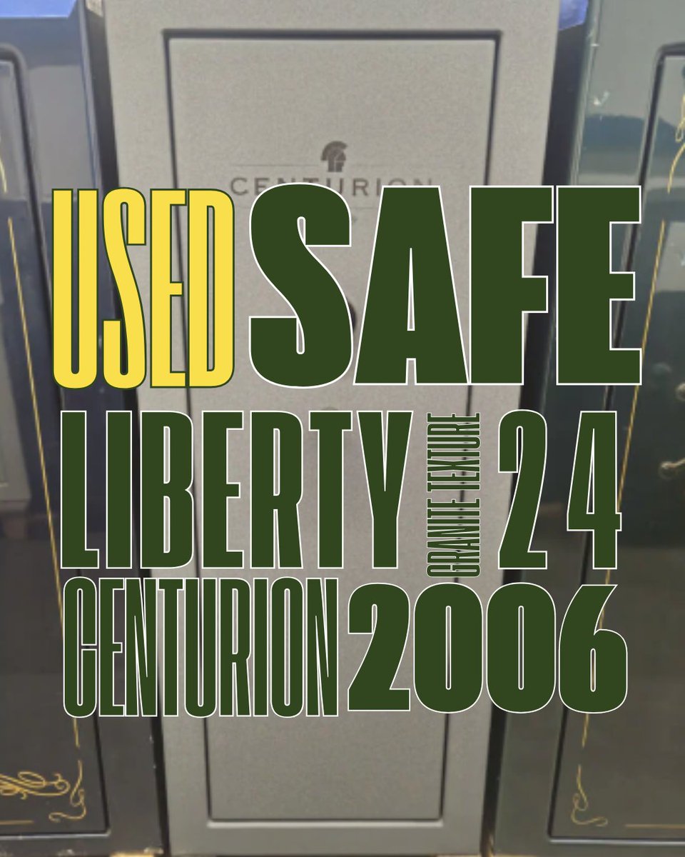 Used Safe Spotlight! 
Say hello to this throwback beauty - the Liberty Centurion 24 from 2006! 🧱 
✔️ 30 min fire rating
✔️ UL RSC burglary rating
✔️ Mechanical dial &amp; sea foam green shag carpet gun rack (yep, really!)
Old-school tough &amp; budget-friendly @ $799
📞Call us for info