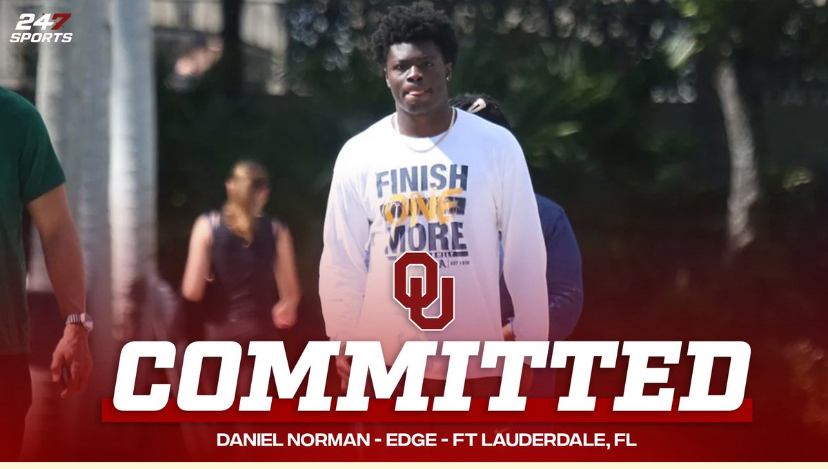 🚨COMMIT ALERT🚨

Norman is headed to Norman‼️

The #Sooners go into the southeast and land 2026 edge rusher Daniel Norman

📝: 247sports.com/college/oklaho…