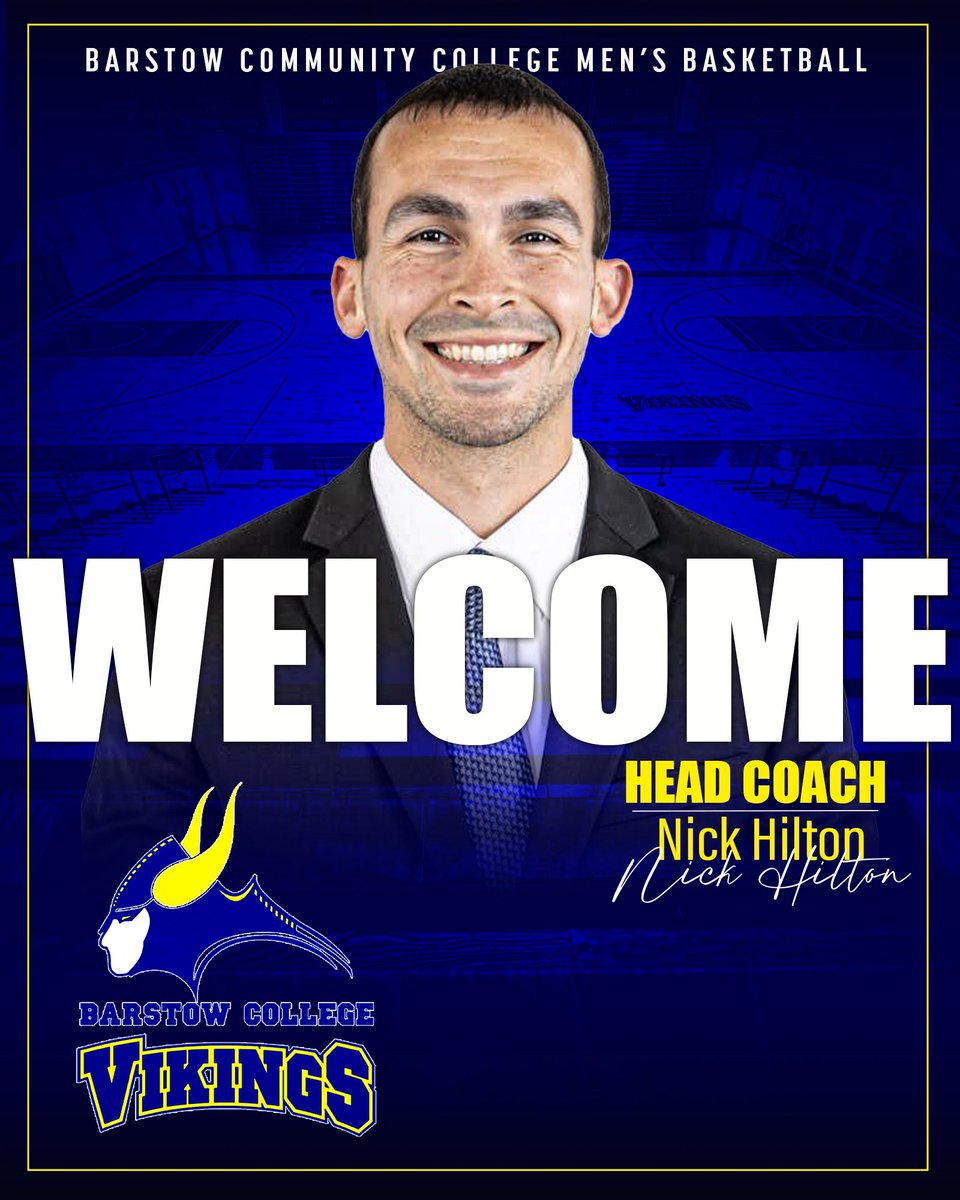 Barstow_MBB's tweet image. Introducing our new Head Men’s Basketball Coach: Coach Hilton