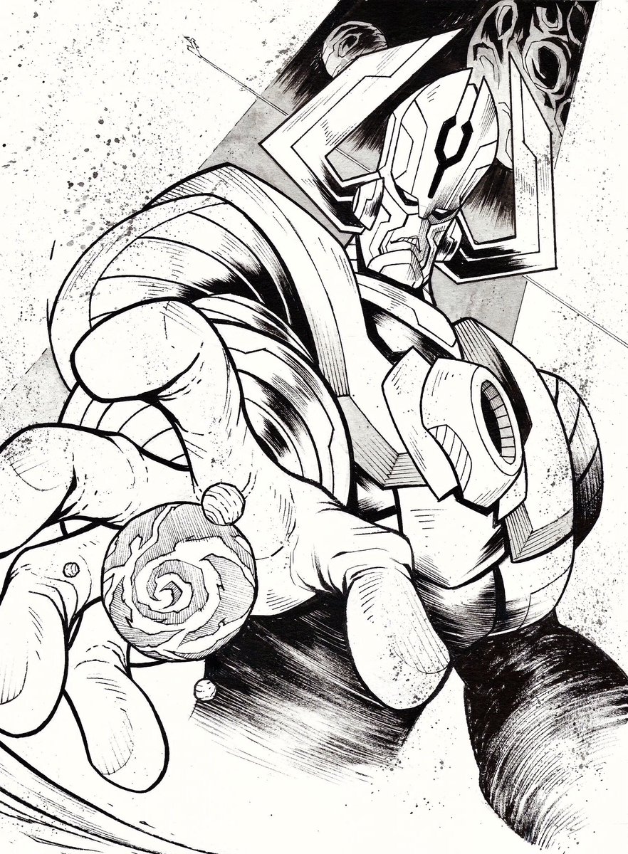 colorreaper's tweet image. Sometimes I just want to switch to only doing black and white art..
#Galactus #FantasticFour