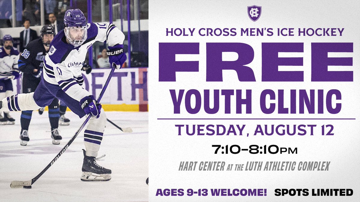 There are still a few spots remaining for our FREE youth clinics on August 12 from 6 - 7 p.m. and 7:10 - 8:10 p.m.!

Be sure to sign up today to reserve your spot: tinyurl.com/mr36xjk3

#GoCrossGo