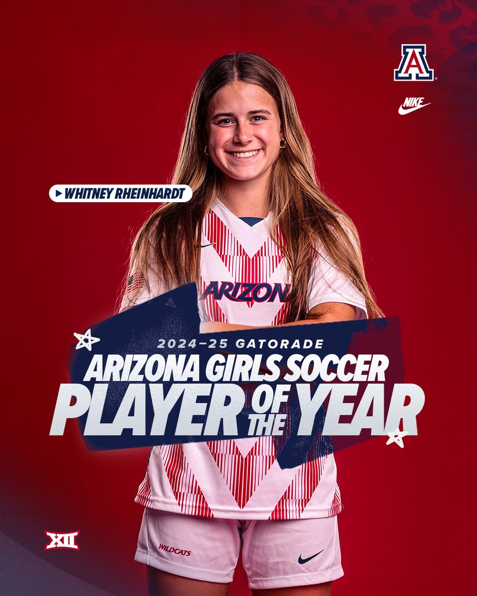 ArizonaSoccer's tweet image. Your Arizona Gatorade Soccer Player of the Year is a Wildcat 😼
arizonawildcats.com/news/2025/6/18…