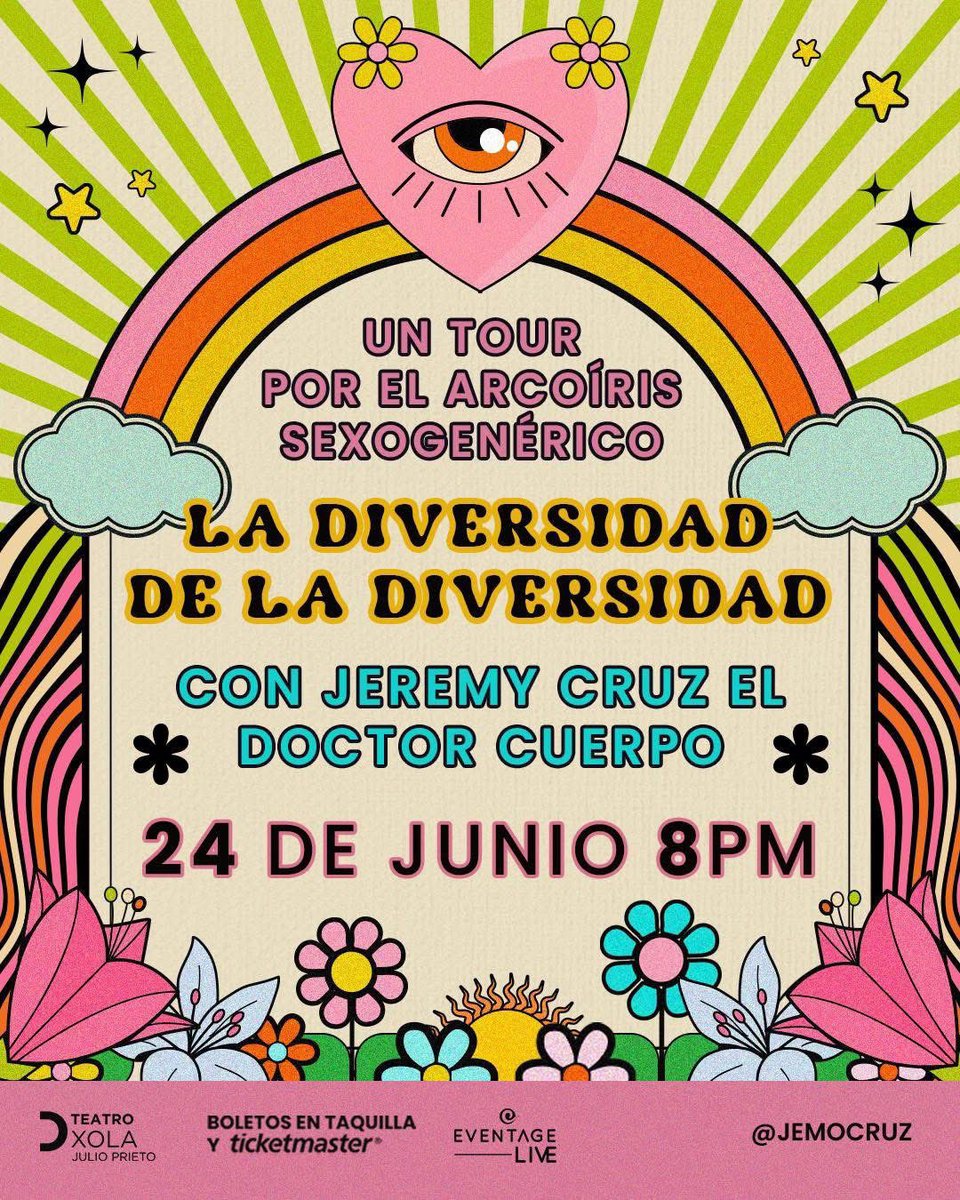 ¿Qué significa cisgénero?  ¿Qué define Queer? ¿Qué es género fluido? ¿Binario? ¿No binario? …todas estas dudas serán resueltas y mucho más con nuestro psiquiatra y especialista de cabecera en estos temas Jeremy Cruz Islas en el Teatro Xola Julio Prieto
