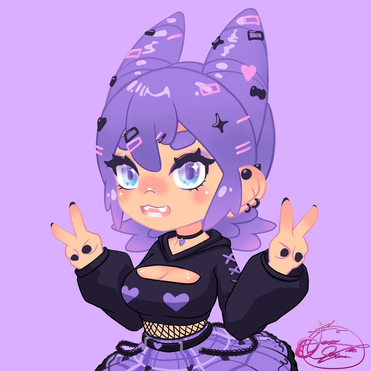 Thank you for drawing me <a href="/cath_sodium/">CathNa // comms open🌙</a> !
Now i draw you back! 🤓💛🔅
#cathnafa  #fanart  #Vtuber