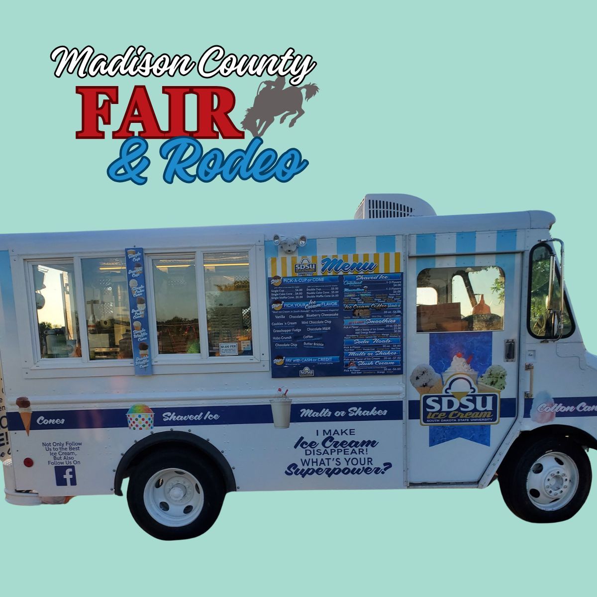 Another new food vendor hitting the fairgrounds this summer...
SDSU Ice Cream Truck! 🍦 
So delicious!
#MouthwateringMonday