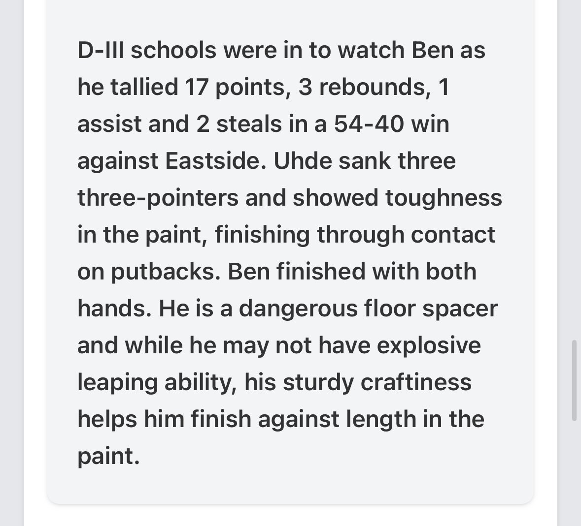 Has been one of the hottest names all spring and has carried over into the summer! Recruitment in the next month is going to take off! 🚀
<a href="/UhdeBen/">Ben Uhde</a>