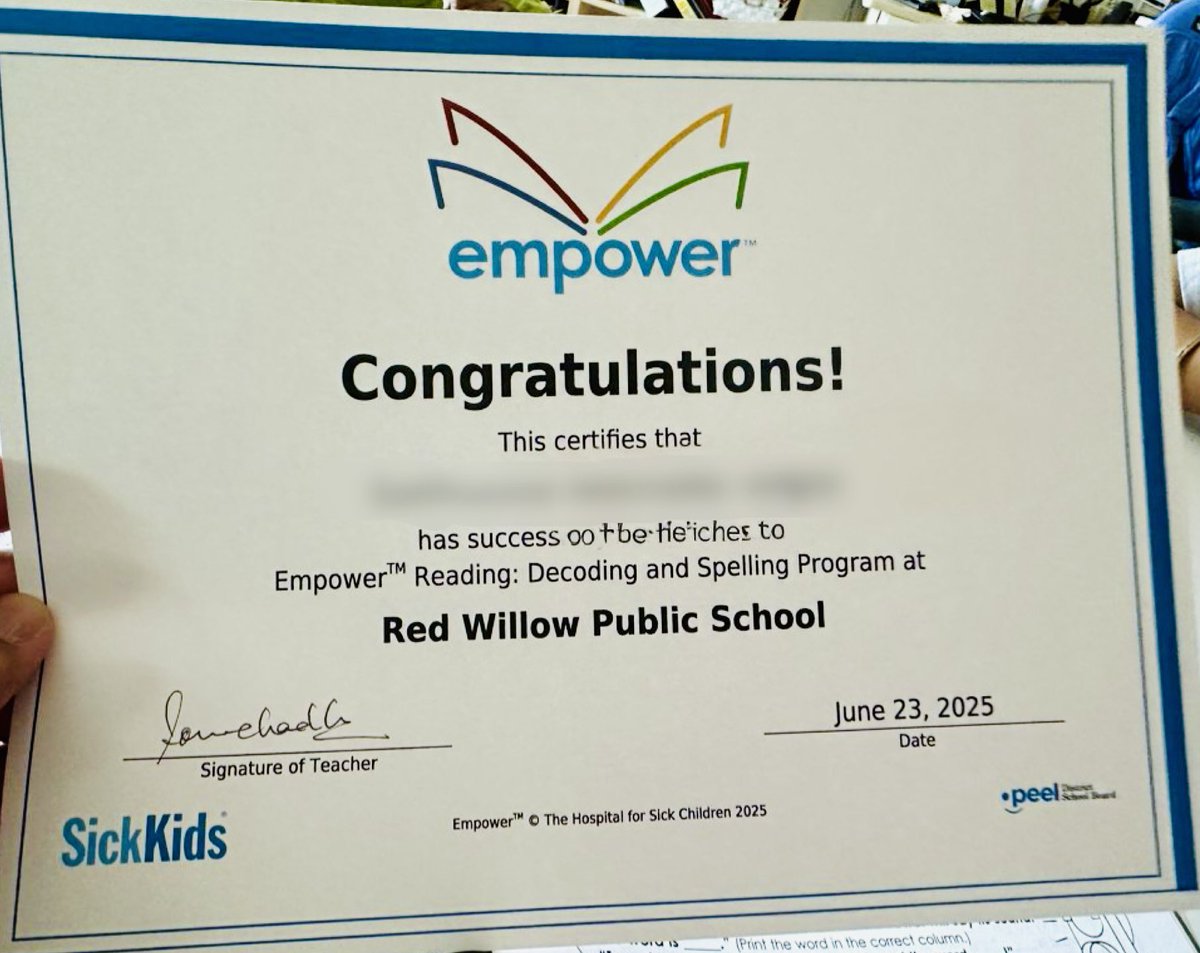 Zohrin Mawji (@zohrinm) on Twitter photo After a year of diligently facilitating the Empower reading program on a daily basis, often twice a day - our <a href="/RedWillowPS/">Red Willow PS</a> ESL teacher <a href="/chadha_sonia/">Sonia Chadha</a> threw a pizza & ice cream party for all our successful readers!
These kiddos are on their way! This is just the beginning. After a year of diligently facilitating the Empower reading program on a daily basis, often twice a day - our <a href="/RedWillowPS/">Red Willow PS</a> ESL teacher <a href="/chadha_sonia/">Sonia Chadha</a> threw a pizza & ice cream party for all our successful readers!
These kiddos are on their way! This is just the beginning.