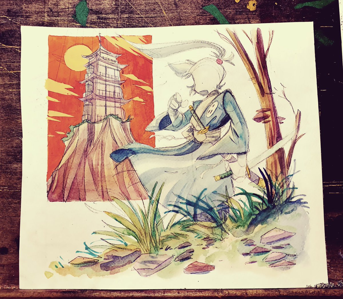 Just a little Usagi Yojimbo sketching this evening