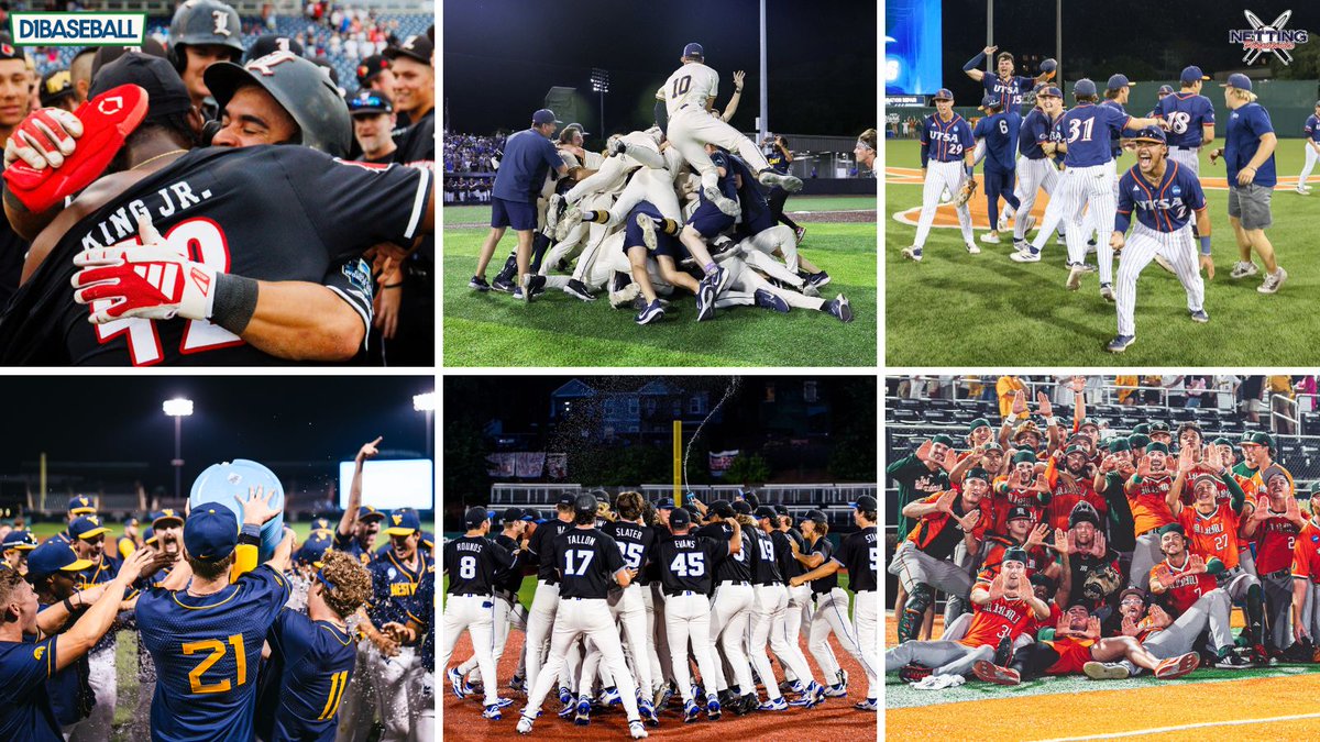 D1Baseball (@d1baseball) on Twitter photo Thanks to strong NCAA tournament runs, six programs went from unranked on Selection Monday to inside our final D1Baseball Top 25 📈
🔴 <a href="/LouisvilleBSB/">Louisville Baseball</a>
🐎 <a href="/RacersBaseball/">Murray State Baseball</a>
🤙 <a href="/UTSABSB/">UTSA Baseball ⚾️</a>
🏔️ <a href="/WVUBaseball/">WVU Baseball</a>
😈 <a href="/DukeBASE/">Duke Baseball</a>
🙌 <a href="/CanesBaseball/">Miami Hurricanes Baseball</a> Thanks to strong NCAA tournament runs, six programs went from unranked on Selection Monday to inside our final D1Baseball Top 25 📈
🔴 <a href="/LouisvilleBSB/">Louisville Baseball</a>
🐎 <a href="/RacersBaseball/">Murray State Baseball</a>
🤙 <a href="/UTSABSB/">UTSA Baseball ⚾️</a>
🏔️ <a href="/WVUBaseball/">WVU Baseball</a>
😈 <a href="/DukeBASE/">Duke Baseball</a>
🙌 <a href="/CanesBaseball/">Miami Hurricanes Baseball</a>
