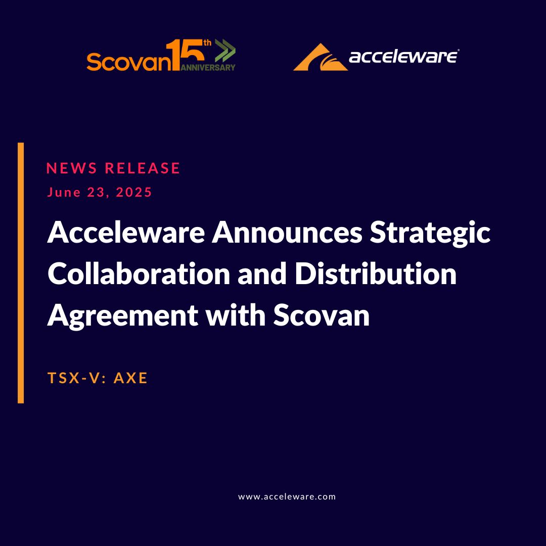 We’re proud to partner with Scovan in a new distribution and commercialization agreement that could potentially accelerate deployment and commercialization of our RF XL 2.0 technology. 

Read the full release at: acceleware.com/post/accelewar…