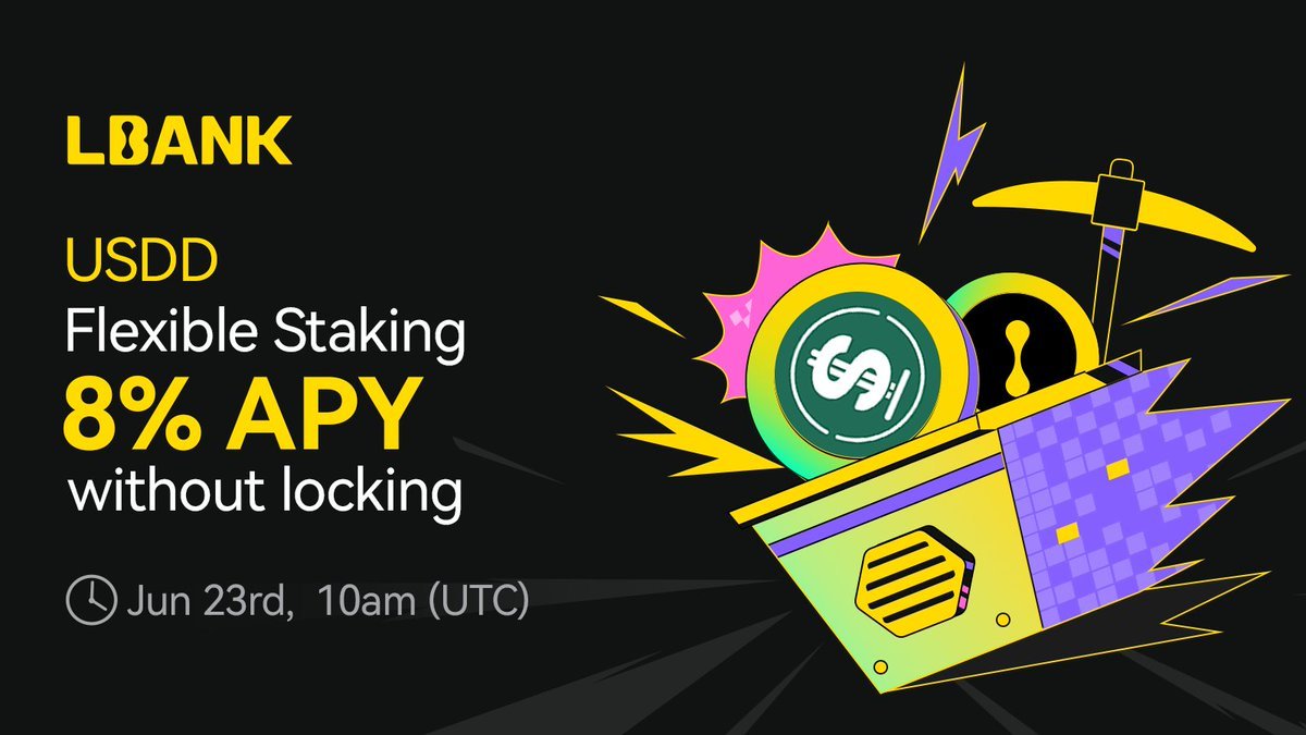 🌜 A LBank lançará o Staking Flexível de $USDD (USDD) com 8% de APY!  
<a href="/usddio/">USDD 2.0: Sustainable Yield by Smart Allocator🌱</a>

Aproveite rendimentos diários sem bloquear seus ativos!

👉 Trading: lbank.com/flexible-list  
♟ Detalhes: is.gd/DgDCEm