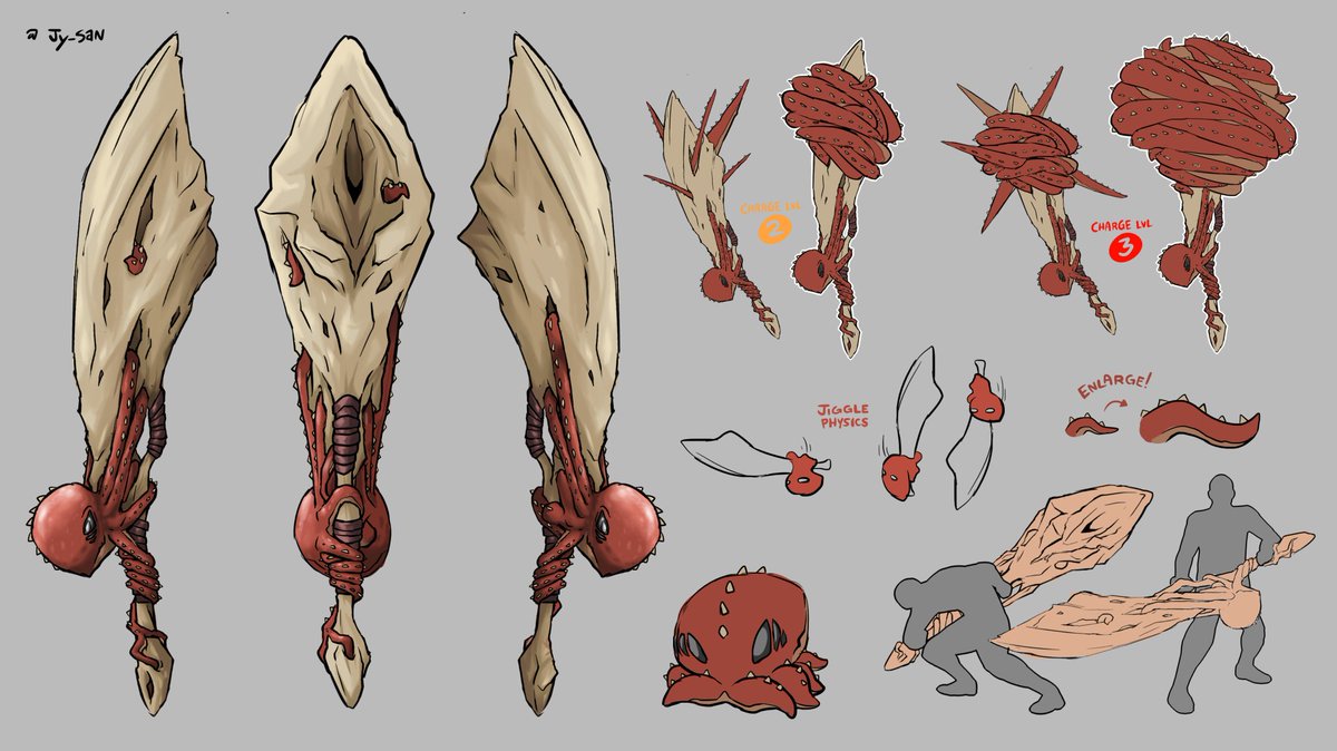 One of my submissions for the Monster Hunter Wilds Weapon Design contest!! The "Sandoria's Leviathan" #WeaponEntry #MHWilds