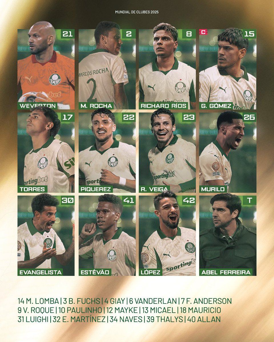 deprepalmeiras's tweet photo. Escalação confirmada. https://t.co/4kTdMqvL89