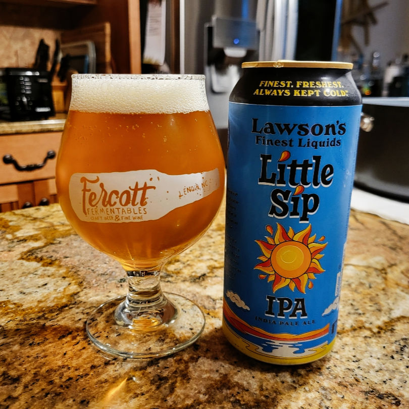 #drinkcheck #vtbeer <a href="/LawsonsFinest/">Lawson's Finest</a> "Little Sip" IPA