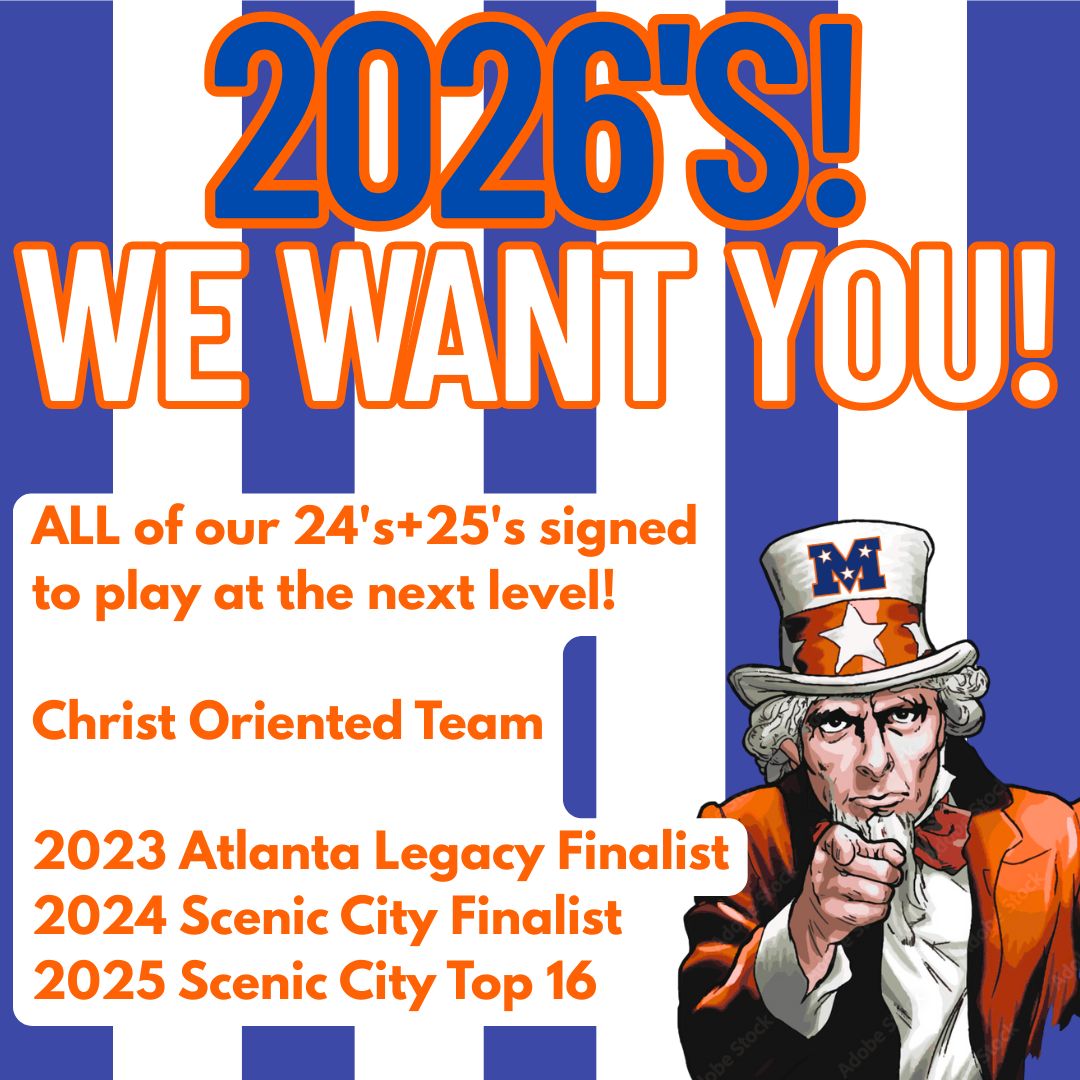 2026s! We are seeking athletes for the 2025 Fall-2026 Summer seasons. We have 8 players moving on to play college ball, but have a strong core remaining to add to. Come be a part of something special! DM for more information!