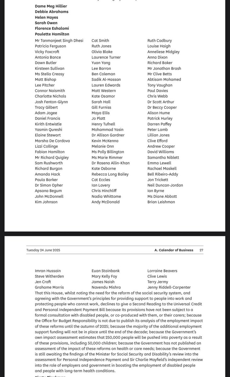 I've signed this amendment.

Disabled people have not been consulted and we have not given enough time for the government’s reforms on employment support to work.

In the middle of a cost of living crisis, we cannot risk a rushed Bill taking money off disabled people.