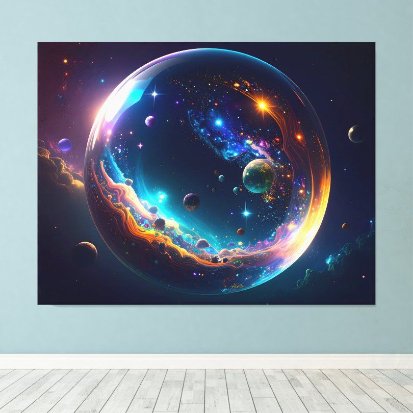 💫🪐💫 
Cosmic Bubble Galaxy Fantasy Art Canvas Print 
#art #galaxy #space #cosmos #Cosmic #wallart

 zazzle.com/collections/co…