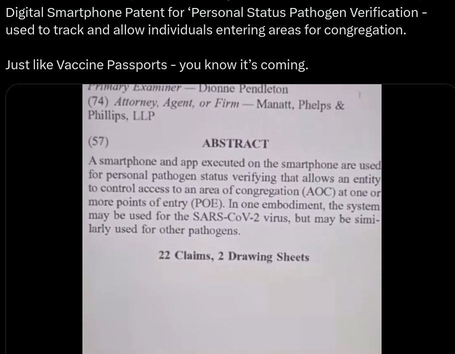 BrianGPowell's tweet image. #TrackAndTrace patents+plans {see below} combined with #NWO #NaZi #Nihilist #NutBars like #KillGates+frens=#Fascism+#HellOnEarth but did y'all know that "#They weaponized #SmartPhones so that they can locate y'all within a few inches &amp;amp; cook you with #5G"--#l07